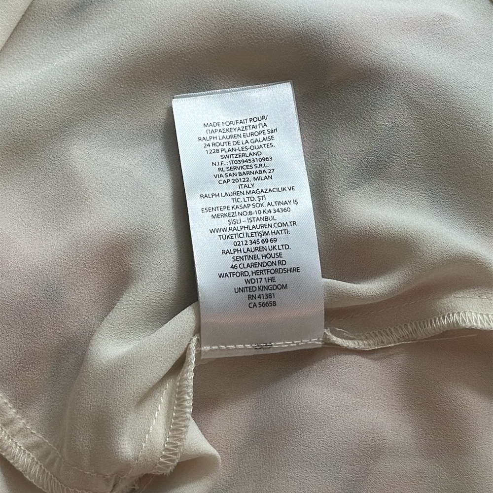 RALPH LAUREN Elegant Cream Maxi Dress. - Picture 14 of 14